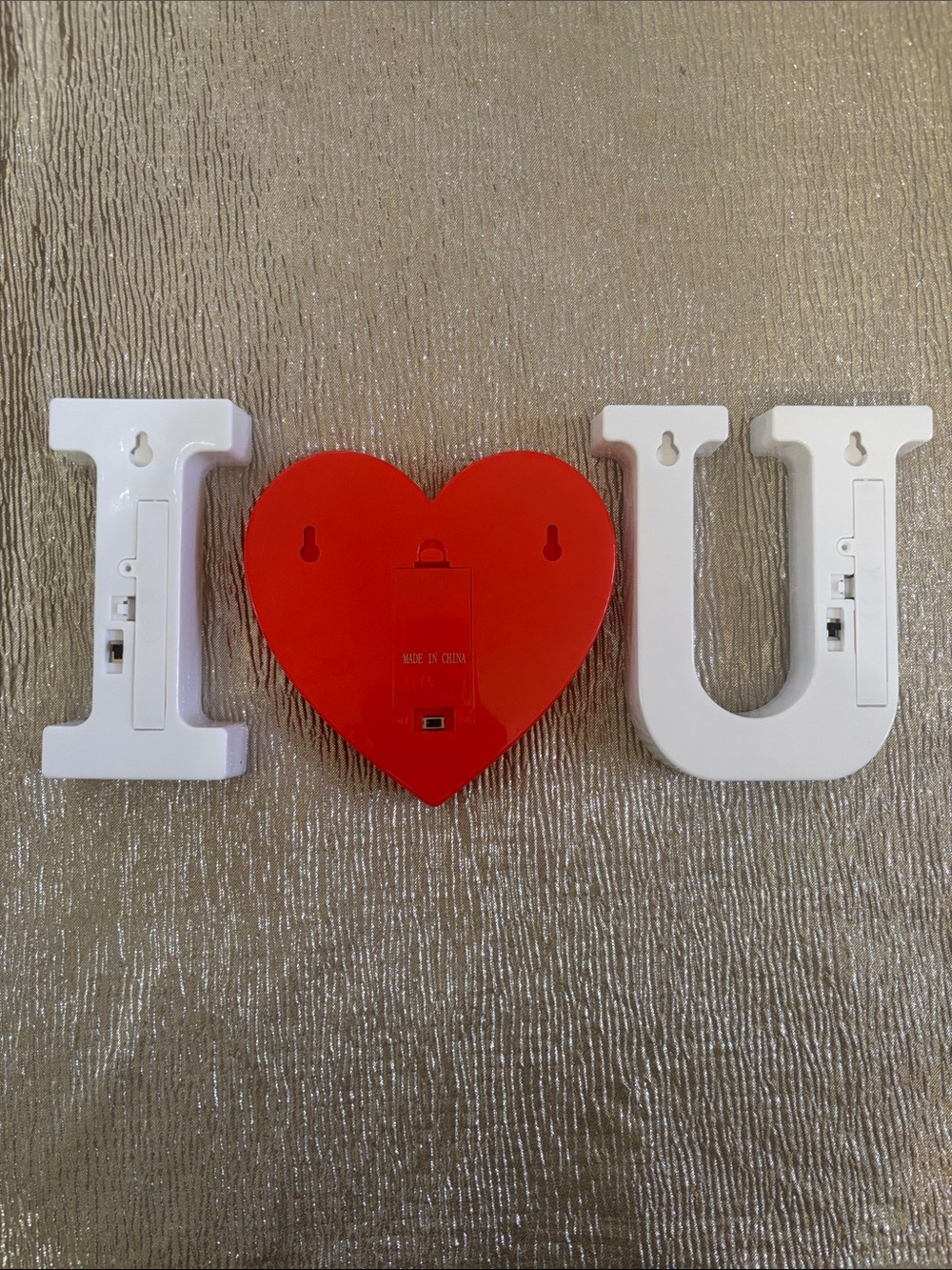 I ❤️ U light up letters - sign - Picture 3 of 3
